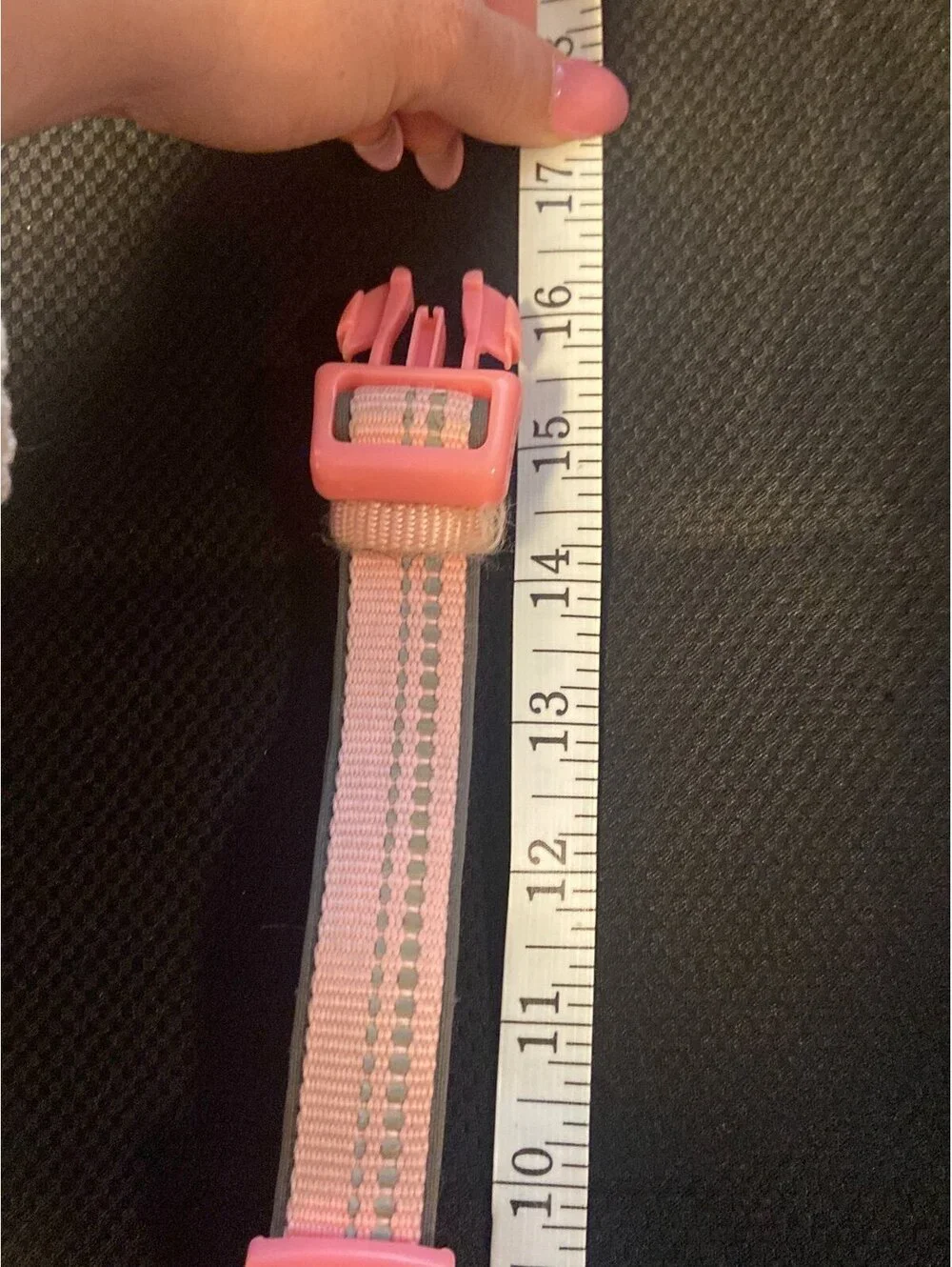 Blueberry Pet pink dog collar (M)